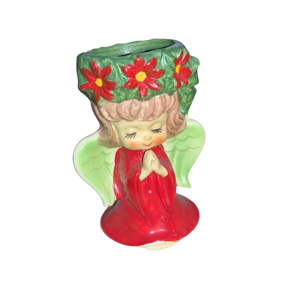 Lefton Christmas Angel Candle Holder  Japan - Picture 2 of 15